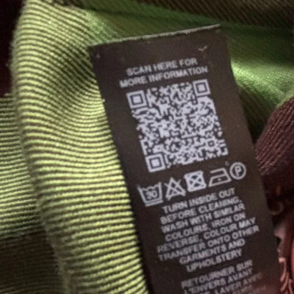 Asos COLLUSION plaid flare pants SIZE 8 Green/ brown - Picture 8 of 8